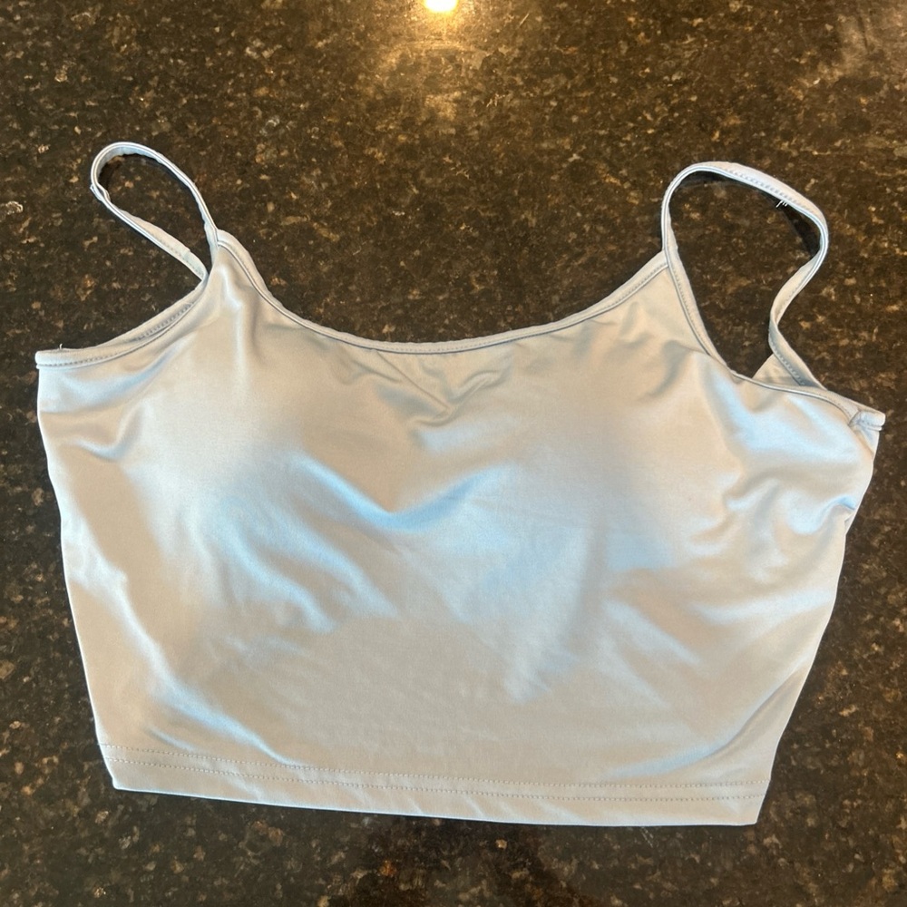 SHEIN Light Blue Sleeveless Top
